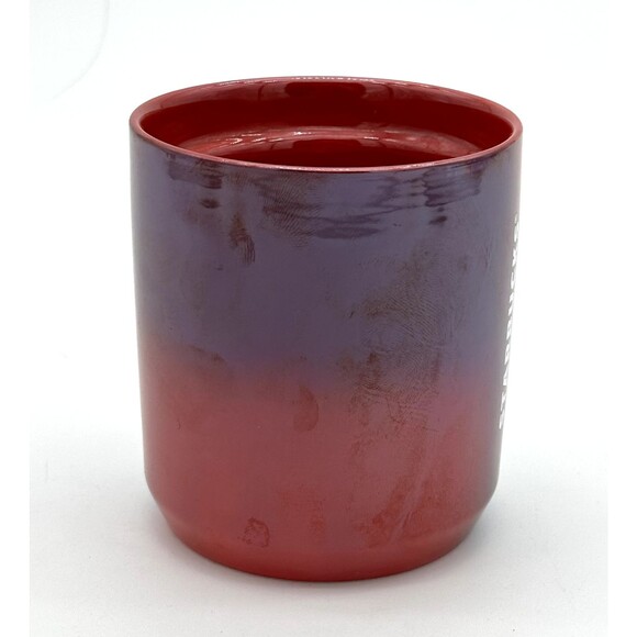 Starbucks 2021 Holiday Red Ombre 8 oz Handleless Travel Mug - Picture 5 of 5